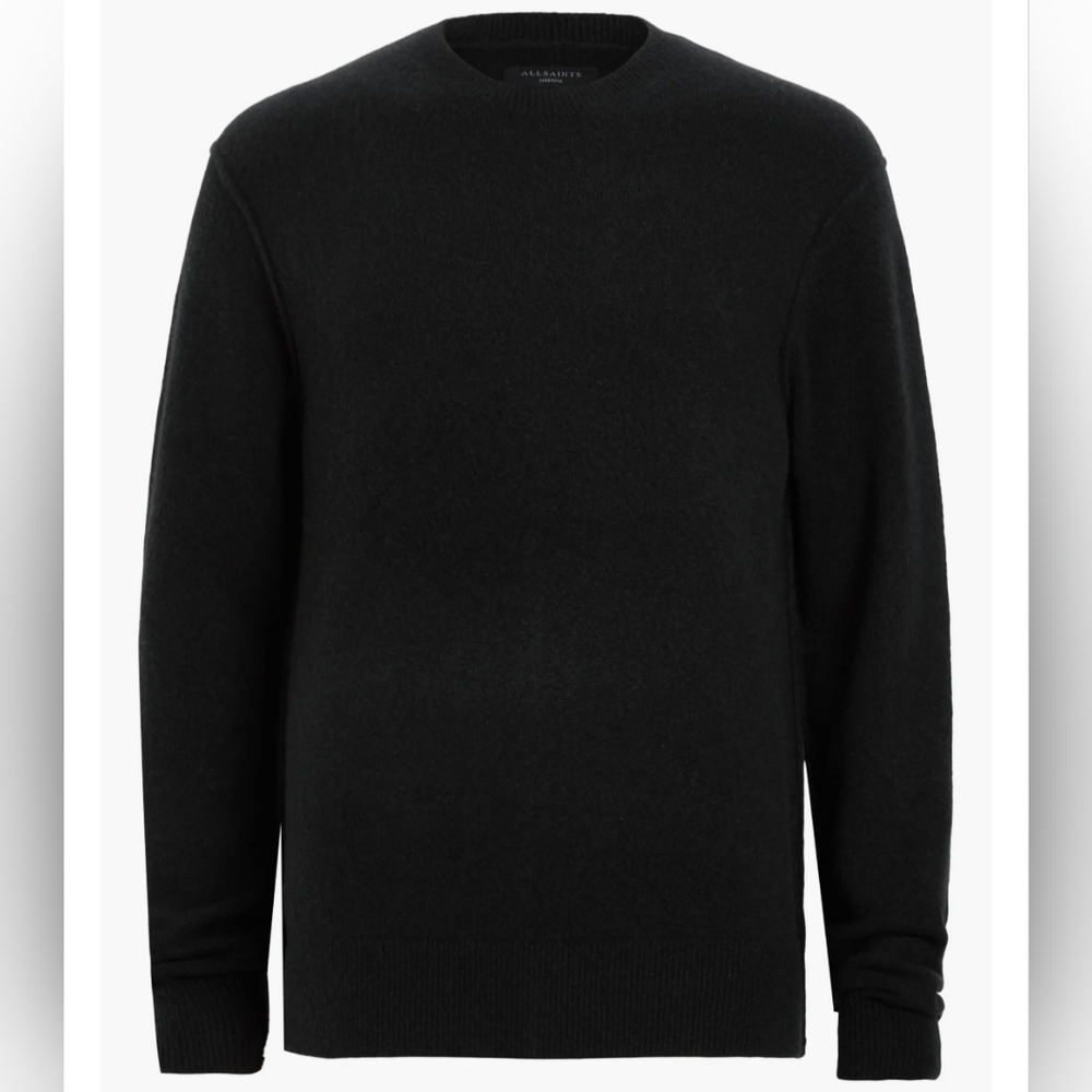 ALLSAINTS Men's Patern Crewneck Black Sweater NWOT M